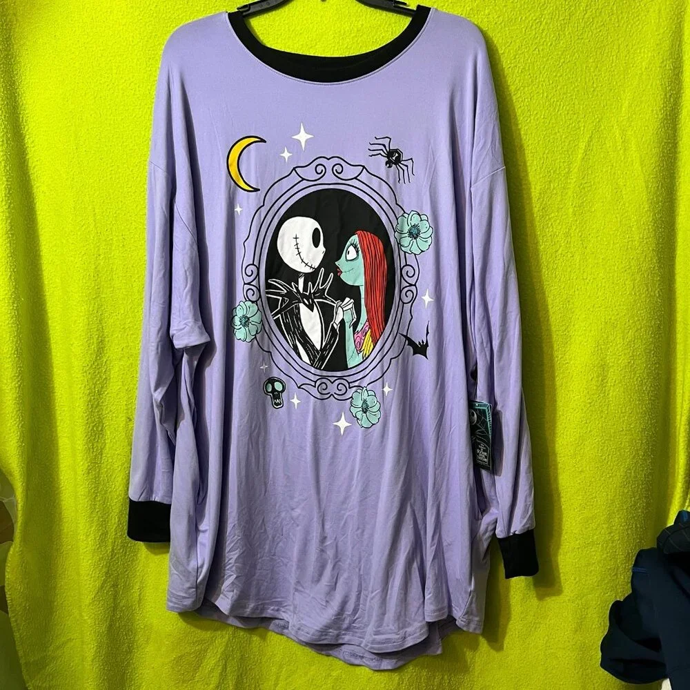 Disney's Nightmare Before Christmas Women's Sleepshirt PJ NBC New L 12-14 - Picture 5 of 11